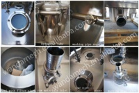 Dispositif de centrifugeuse de séparateur de filtre plat à grande vitesse de prix usine pour l'extraction d'huile d'herbe