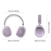 Headphone TEX-T9 Over Ear BT5.3 Nirkabel, Headset Stereo 6D Peredam Kebisingan dengan Mikrofon, Mode Ganda Berkabel