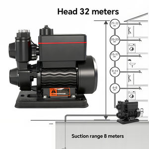 Family Home Use Auto Integrated <strong>Pump</strong> with 35m Head Lift 0.5hp Horsepower Brass Impeller 110V/220V One-piece Water <strong>Pump</strong> - Product Image 4