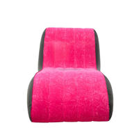 Fauteuil Gonflable d'Extérieur OEM à Gonflage Rapide, Pliant et Léger, en PVC Floqué, avec Repose-Pieds pour Chambre et Camping (Pompe Incluse)