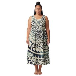 Vestidos Aloha con Diseño Sencillo y Casual para <span class=keywords><strong>Mujer</strong></span>, Logotipo Personalizado, <span class=keywords><strong>Ropa</strong></span> Polinesia Excelente, Vestido Samoano Elegante para <span class=keywords><strong>Mujer</strong></span> - Product Image 4