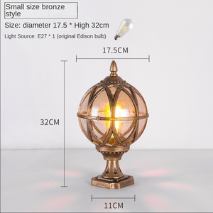 Prix usine moderne LED énergie solaire porte principale lumière pour la maison jardin extérieur étanche pilier mur poste lampe - Product Image 6