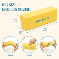 Jouet Squishy Géant en Mousse PU, Doux comme du Beurre, à Remontée Lente, Extensible, Anti-Stress Sensoriel, Cadeau Nouveauté pour Filles et Garçons de 14 ans et plus