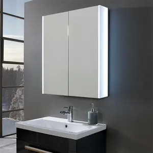 Espelho led de alta qualidade para banheiro, espelho de led para decoração da casa, armário do banheiro, montado na parede