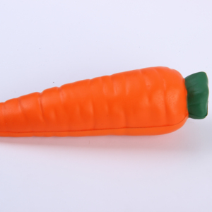 Promotional Personalized Carrot Stress Ball Custom Logo Printed Vegetable Stress Ball for Children - Product Image 2