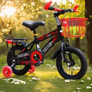 Bicicleta para niños Keyout de 12 pulgadas con ruedas de entrenamiento para niños de 2 a 5 años, bicicleta de pedales tipo estándar con llanta de acero. - Product Image 1