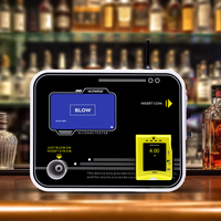 Alcoholímetro con Pantalla Táctil TFT de Alta Precisión, Operado con Monedas, Alarma Sonora y Luminosa, Rango de 0.00-5.00 BAC, Respuesta en 10s, Celda de Combustible