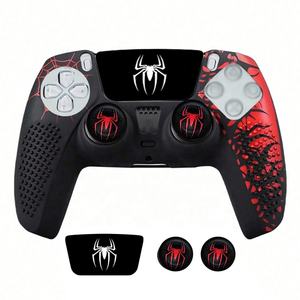 Vente flash - Étui de protection en silicone souple antidérapant pour PS5 - Étui de protection <span class=keywords><strong>Spiderman</strong></span> - Coque pour <span class=keywords><strong>manette</strong></span> P5 - Product Image 1