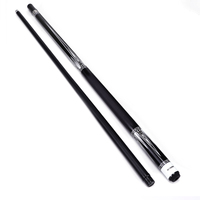 Stik Biliar Black Tech GlassFiber Shaft dengan Gagang Kulit, 1/2 Split, Kualitas Tinggi, American Nine Ball Billard Snooker 10.5mm/11.5mm/12.5mm