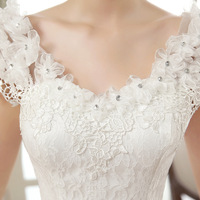 Nouvelle Robe de Mariée Princesse en Satin Moderne pour Femme XL, avec Haut Volants en Dentelle Florale, Longue pour Cérémonie de Mariage