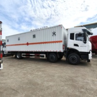 Nuevo Camión de Transporte de Explosivos 8x4 31t Gvw con Alarma de Humo, Sistema Antirrobo y Carrocería de Seguridad con Plataforma Hidráulica