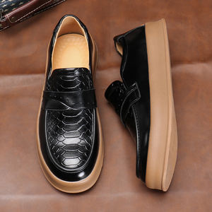 Summer Dress Shoes <b>Big</b> <b>Toe</b> Retro Height Increasing Oxford Shoes Breathable Waterproof Walking Style Shoes - Product Image 2