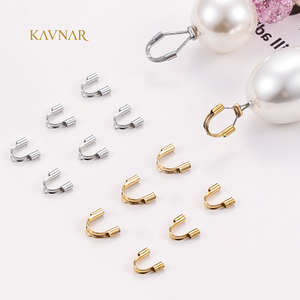 ตัวป้องกันลวดรูปตัวยู KAVNAR ชุบทอง 18K ทำจากสแตนเลสสตีล สำหรับงานเครื่องประดับ DIY จำนวนมาก - Product Image 1