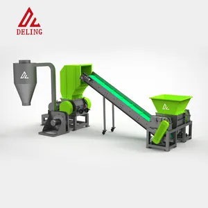 Chất thải nhựa lốp Shredder hai trục gỗ Shredder đôi trục máy nghiền phế liệu tái chế nghiền nát bao gồm cả Pet PC ABS PS PA