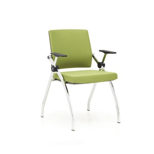 Conjunto de Muebles de Oficina Modernos Blancos, Silla de Estudio Plegable y Extensible para Capacitación - Product Image 1