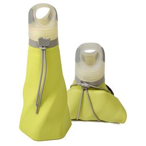 Bouteille d'eau de sport en silicone pliable et portable de 500 ml, anti-fuite, pour l'extérieur, écologique, tasse de voyage – Vente en gros - Product Image 2