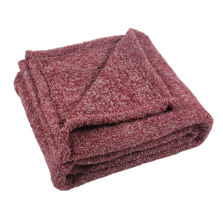 Atacado Cobertor Fábrica Na China Super macio Teddy Boucle Fofo Lã Cobertores e Lança para Sofá