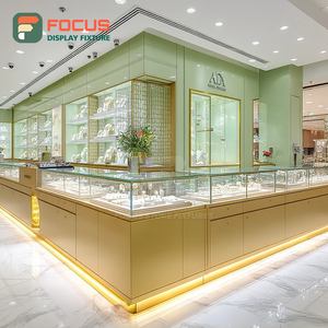 Vitrine de luxe pour centre commercial, présentoir à bijoux finition stratifiée, comptoir de présentation pour bijouterie - Product Image 4