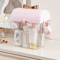Organisateur de maquillage pour comptoir, support pour produits de soin de la peau, organisateur de comptoir de salle de bain, boîte de rangement, présentoirs de cosmétiques pour coiffeuse, commode