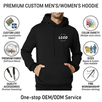 Custom Essentials Sweatshirts d'hiver de grande taille pour hommes Vêtements de sport amples en velours épais Capuche épaisse Logo personnalisable Sweats à capuche solides