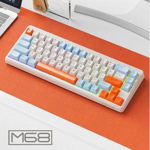 <span class=keywords><strong>Clavier</strong></span> de jeu à <span class=keywords><strong>membrane</strong></span> rétroéclairé LED avec interface USB personnalisée MK65 RGB Rainbow, pour ordinateur de bureau, taille standard, ultra fin, plug and play - Product Image 3