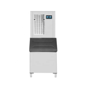 Machine à glace Flaker 300kg par jour Machine à glaçons refroidie à l'eau Capacité de stockage de glace commerciale 200kg - Product Image 3