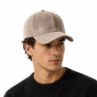 Gorra de Béisbol Personalizada con Logotipo Bordado en 3D, Estilo Deportivo y Formal, de 6 Paneles, de Terciopelo y Gamuza, para Hombre y Mujer