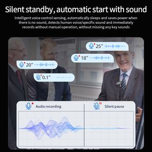 Gravador de Voz MP3 USB em Forma de Pulseira com Redução de Ruído Dispositivo de Áudio Vestível - Product Image 4