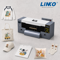 Imprimante DTF LINKO A3 nouvelle génération, imprimante à jet d'encre avec double tête d'impression XP600, machine d'impression DTF pour l'impression textile