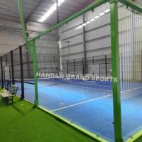 OEM/ODM, Pista de Pádel de Vidrio Templado para Interiores y Exteriores, Tipo Nuevo, Postes de Acero Multidiseño, Pista de Pádel Panorámica
