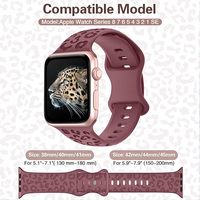 Ultra Series 9-1 Bracelets de montre en silicone Design gravé Respirant Compatible avec les modèles de montre intelligente 40mm 45mm-Femmes Hommes