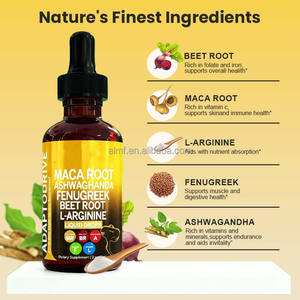 Radice di radice di Maca Ashwagandha fieno greco miscela L-arginina 60mL integratore alimentare liquido orale gocce per l'immunità energetica - Product Image 3