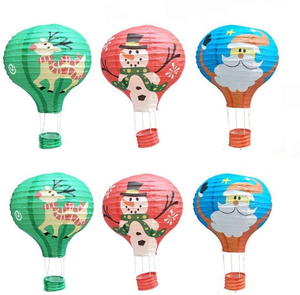 Đèn Lồng Giấy Trang Trí Tiệc Giáng Sinh, Đèn Lồng Khinh Khí Cầu Bán Sỉ Dùng Cho Dịp Giáng Sinh Năm Mới - Product Image 1