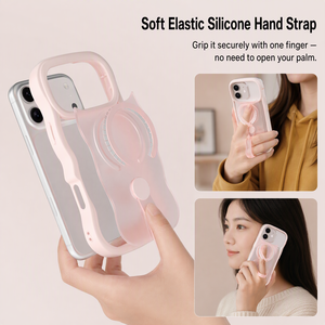เคสโทรศัพท์แม่เหล็กแบบโค้งพร้อมสายคล้องมือ<span class=keywords><strong>แบ</strong></span>บซ่อนได้และขาตั้งในตัว ป้องกันการกระแทก<span class=keywords><strong>แบ</strong></span>บหุ้มรอบ<span class=keywords><strong>ต</strong></span>ัว สำหรับ <span class=keywords><strong>iPhone</strong></span> 18 17 16 15 - Product Image 5