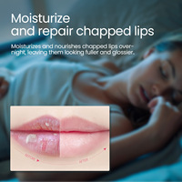 Masque de nuit pour les lèvres à la fraise EELHOE, exfolie, hydrate, repulpe et nourrit les lèvres, emballage en pot de 20 g