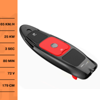 Planche de surf électrique Efoil Fliteboard personnalisée OEM ODM pour sports nautiques, puissance 8 kWh, vitesse 50 km/h, en fibre de carbone