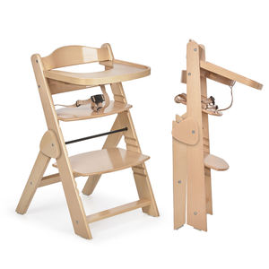 Inweto 2025 New Superior Tossa 2-in-1 Foldable Wood Baby High Chair with Reclining Attachment &amp; Tray for <strong>Newborn</strong> to Toddler - Product Image 2
