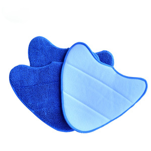 VAX Steam <b>Mop</b> Cover Blue Microfiber Twisted Braided Fabric 31x26cm Detachable <b>Replacement</b> Pad For Home Cleaning - Product Image 3