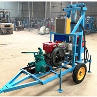Petite mini machine manuelle de plate-forme de forage de roche de puits d'eau de forage 100m