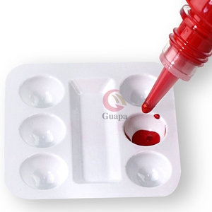 Bandeja de Plástico Desechable para Tinta de Tatuaje, Soporte de Paleta de Pigmentos, Suministros de Tatuaje Blanco, 30 Unidades por Caja - Product Image 2