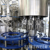 Machine d'embouteillage de boissons gazeuses aromatisées aux fruits pour bouteilles en verre