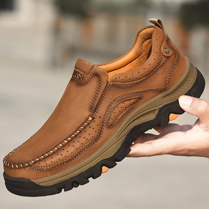 Zapatos Deportivos Casuales de Piel Genuina para Hombre, con Cordones, Transpirables, para Primavera, Verano, Otoño e Invierno, Diseño de Moda, Forro de Malla - Product Image 1