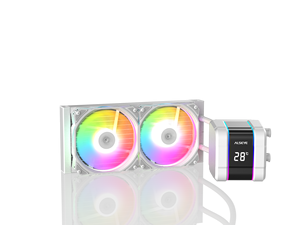 ALSEYE โปรเซสเซอร์คอมพิวเตอร์สำหรับเล่นเกมขนาด240มม. ระบบระบายความร้อนด้วยน้ำและพัดลมระบายความร้อนตามแนวแกน RGB - Product Image 3