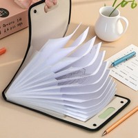 Dossier de papier de test créatif Portable à main Transparent Support de stockage de fichiers Sac de documents multicouche