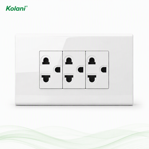 เต้ารับไฟฟ้าแบบโมดูลาร์ติดผนัง 3 ขา ขนาดเล็ก รุ่นมาตรฐานไทย 16A 250V สีขาว พร้อมฝาครอบป้องกันเด็กแบบกันไฟดูด - Product Image 1