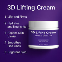 Crème 3D liftante et raffermissante anti-âge à la vitamine C pour usage diurne – Nourrit en profondeur, réduit les ridules, booste l'élasticité pour tous types de peau