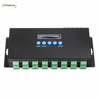 Controlador de luz de múltiples píxeles ArtNet DMX Ethernet-SPI, para atenuadores RGB RGBW Pixel Strip (WS2812B SK6812), 1 unidad