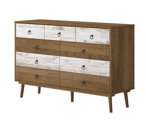 बेडरूम के लिए 4 दराज डबल ड्रेसर, दराज के दराज के दराज की छाती की चौड़ी छाती की छाती की चौड़ी छाती की छाती की चौड़ी छाती की चौड़ाई - Product Image 3