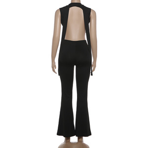Viviblook Z0130JP Mono sexy sin mangas para mujer, corte bajo, cintura alta, ajustado, de una pieza - Product Image 6