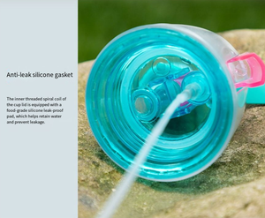 Bouteille d'eau pulvérisatrice 600/400 ml, gourde de <span class=keywords><strong>sport</strong></span> d'été, gobelet portable, vaisselle de plein air, bouteille de vélo d'escalade avec paille - Product Image 4